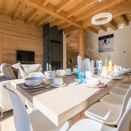 With Fireplace In Megeve Chalet